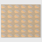 金ゴールドピンクグリッターナルホールユニコーンオブザシー ラッピングペーパー (フラット)