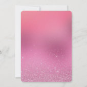 金ゴールドピンクグリッツ 招待状 (裏面)