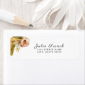 金ゴールドピンクグリーンボー差出人住所ラベル ラベル (インサイチュ)