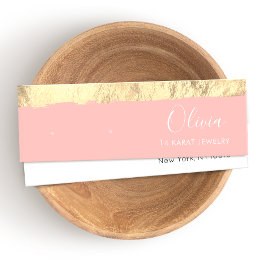 金ゴールドピンクスタッドイヤリングディスプレイカード