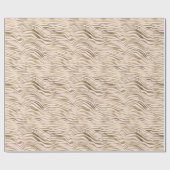 金ゴールドピンクゼブラ印刷 ラッピングペーパー (フラット)