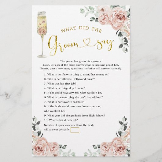 金ゴールドピンクダスティバラソイリー新郎は何と言った (正面)