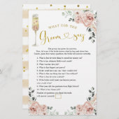 金ゴールドピンクダスティバラソイリー新郎は何と言った (正面/裏面)