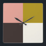 金ゴールドピンクチョコレートアイボリー スクエア壁時計<br><div class="desc">... </div>