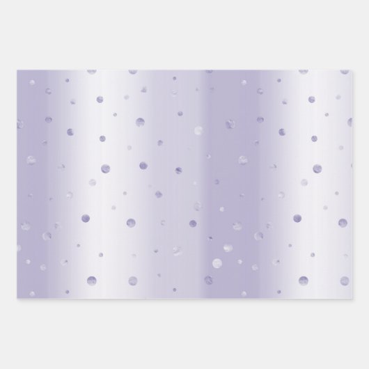 金ゴールドピンクパープルライムユニコーングリッター誕生日 ラッピングペーパーシート (正面2)