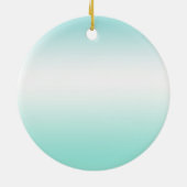 金ゴールドピンクピースサイン感動的引用文 セラミックオーナメント (裏面)