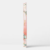 金ゴールドピンクピーチフローラ水彩エレガント Case-Mate iPhoneケース (裏面 / 右)