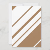 金ゴールドピンクフローラガールベビーシャワーフレーム 招待状 (裏面)