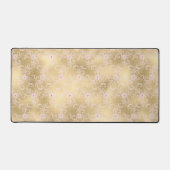 金ゴールドピンクフローラレース デスクマット (正面)