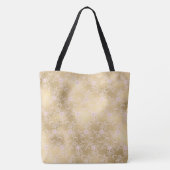 金ゴールドピンクフローラレース トートバッグ (裏面)