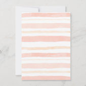 金ゴールドピンクフローラ金ゴールドパンプキン1歳の誕生日 招待状 (裏面)