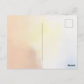 金ゴールドピンクブラック紙吹雪ラブピース ポストカード (裏面)