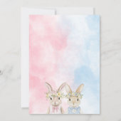 金ゴールドピンクブルーイエローイースターエッグ狩り&ブランチInv 招待状 (裏面)