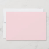 金ゴールドピンクプリンセス誕生日サンキューカード 招待状 (裏面)