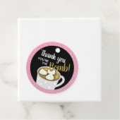 金ゴールドピンクホットココア爆弾 |あり結婚がとう フェイバータグ (インサイチュ)