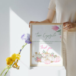 金ゴールドピンクホワイトパンプキンリトルベビータイムカプセル ポスター