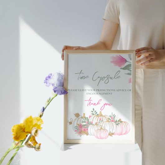 金ゴールドピンクホワイトパンプキンリトルベビータイムカプセルP ポスター