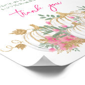 金ゴールドピンクホワイトパンプキンリトルベビータイムカプセルP ポスター (角)