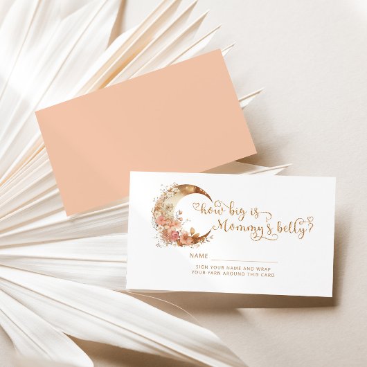 金ゴールドピンクボホムーンママのお腹の大きさ エンクロージャーカード