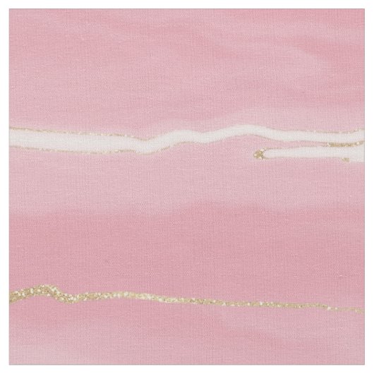 金ゴールドピンクマーブル絵画抽象芸術 ファブリック (クローズアップ)