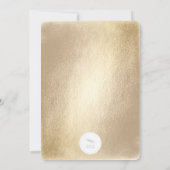 金ゴールドピンクミント紙吹雪スターズニューイヤーズイブパーティー 招待状 (裏面)