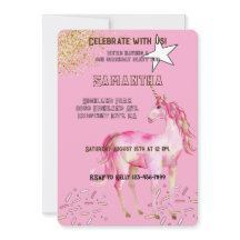 金ゴールドピンクユニコーングリッター誕生日