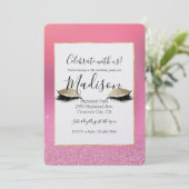 金ゴールドピンクリグジーな目 招待状 (スタンド正面)