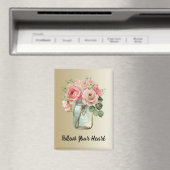 金ゴールドピンクローズフローラ マグネット (インサイチュ (食洗機))