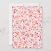 金ゴールドピンクローゼズバタフライキンセアニェラ 招待状 (裏面)