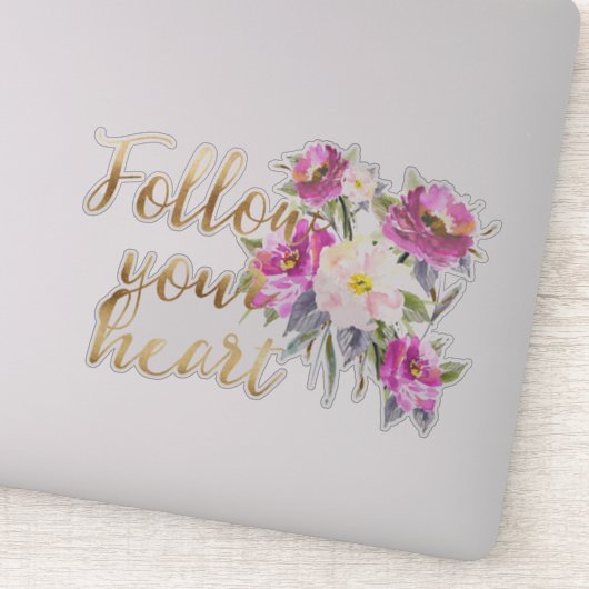 金ゴールドピンク後を追フローラハート水色 シール (詳細)