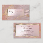 金ゴールドピンク流体大理石の名刺 名刺 (正面/裏面)