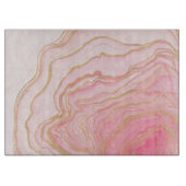 金ゴールドピンク液絵画液 カッティングボード (正面)