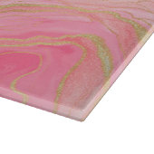 金ゴールドピンク液絵画液 カッティングボード (角)