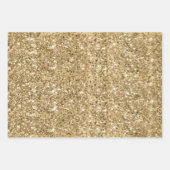 金ゴールドピンク紙吹雪グリッター ラッピングペーパーシート (正面3)