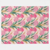 金ゴールドピンク フリースブランケット (正面(横))