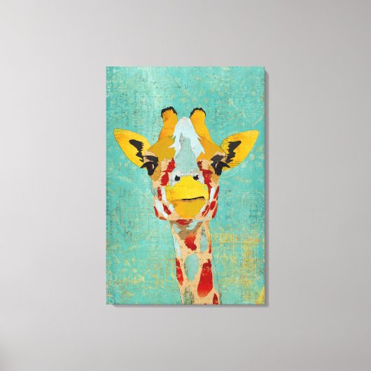 金ゴールドピーキングキラフェアートキャンバス キャンバスプリント (正面)