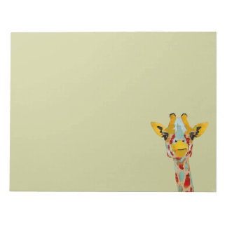金ゴールドピークGiraffeメモ帳 ノートパッド