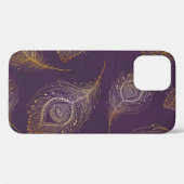金ゴールドピーコックの羽 Case-Mate iPhoneケース (裏面 (横))