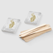 金ゴールドピーコック結婚式の引き出物ハンドファン ハンドファン (組立なし)