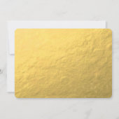 金ゴールドピーコック結婚式招待状 招待状 (裏面)