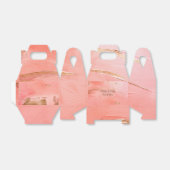 金ゴールドピーチメロン抽象芸術名モダン結婚ズ フェイバーボックス (折り畳みなし)