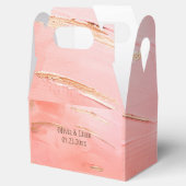 金ゴールドピーチメロン抽象芸術名モダン結婚ズ フェイバーボックス (オープン)