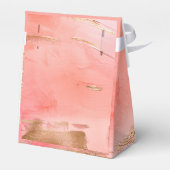 金ゴールドピーチメロン抽象芸術名モダン結婚ズ フェイバーボックス (裏面サイド)