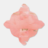 金ゴールドピーチメロン抽象芸術名モダン結婚ズ フェイバーボックス (折り畳みなし)