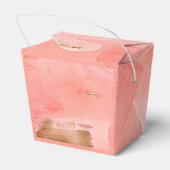 金ゴールドピーチメロン抽象芸術名モダン結婚ズ フェイバーボックス (裏面サイド)