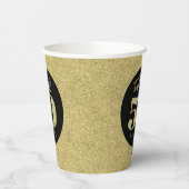 金ゴールドファブラス50誕生日 紙コップ (左)