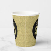 金ゴールドファブラス50誕生日 紙コップ (右)