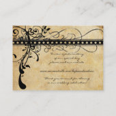 金ゴールドファンキー旋回座席表メニュー選択 プレイスカード (裏面)