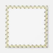 金ゴールドファンシーとダイヤモンドのフレームが自分の磁石を作る マグネット (正面)