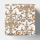 金ゴールドファンシーとホワイトフローラダマスク フェイバーボックス (上部)